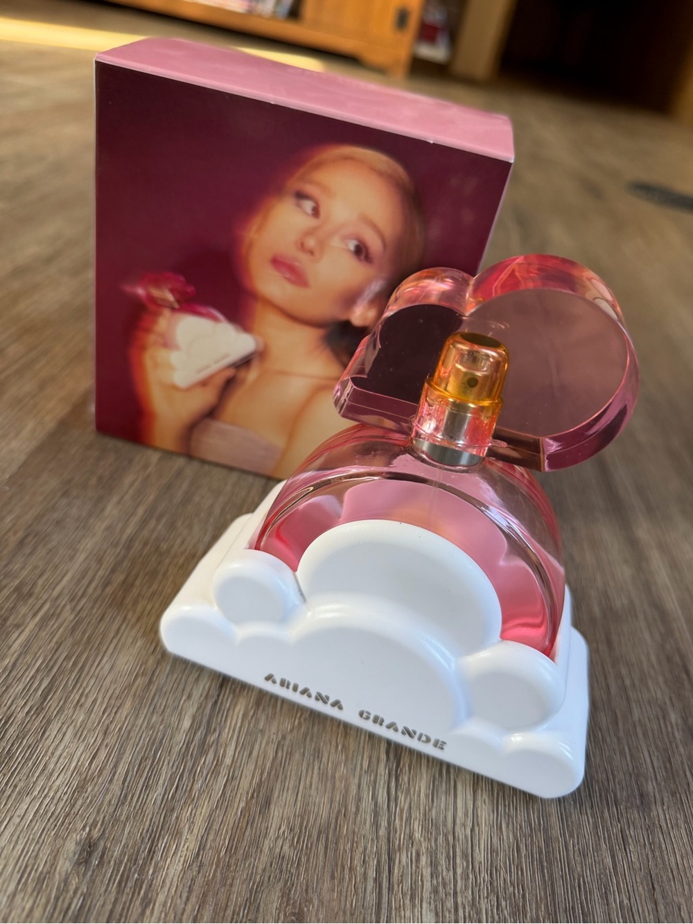 EMPTY Ariana Grande Cloud Pink Perfume Bottle